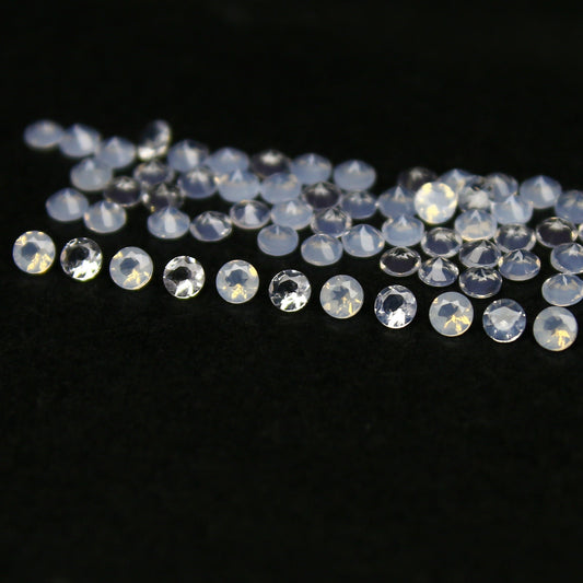 Natural Lavender Quartz 1x1 MM Round Shape Faceted Gemstone