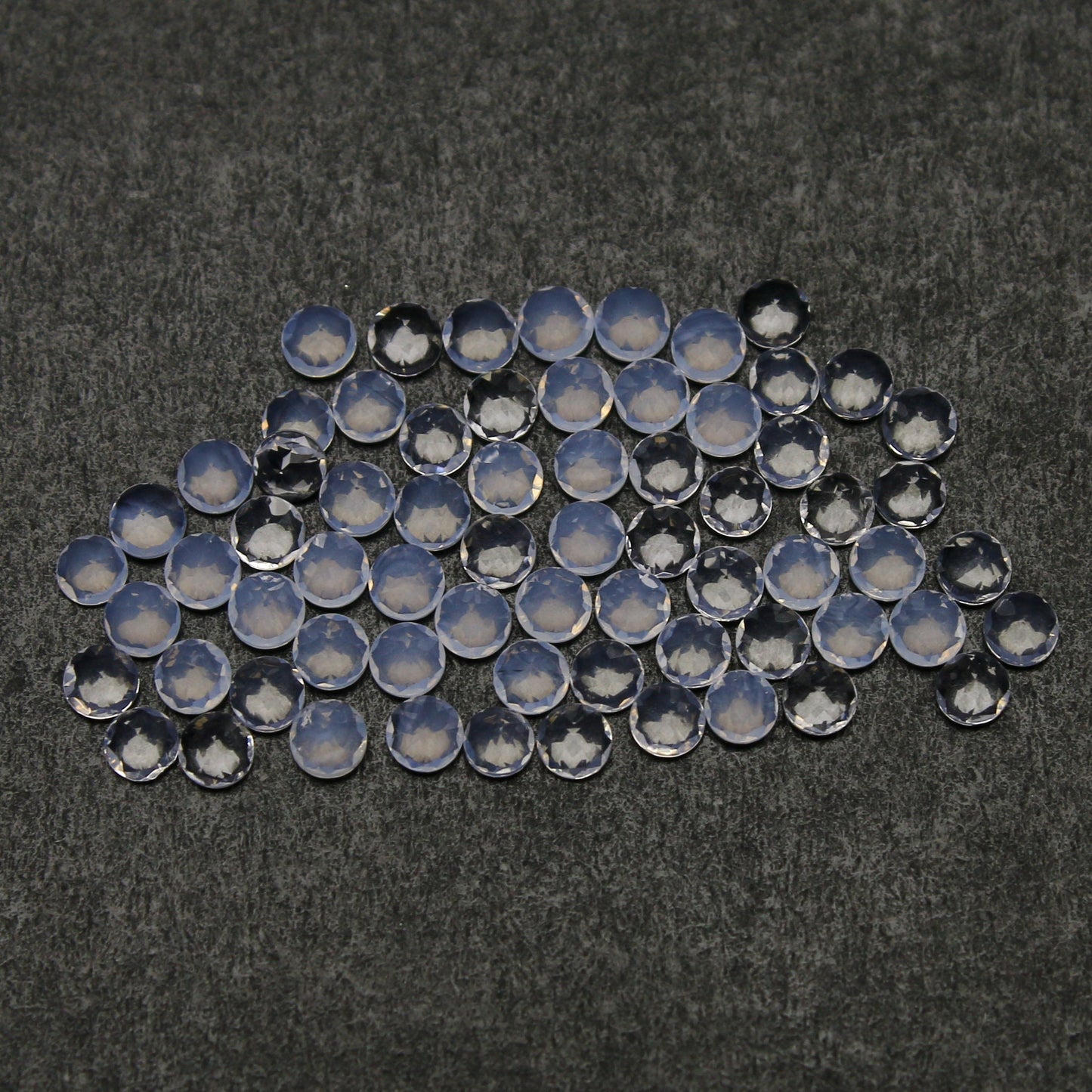 Natural Lavender Quartz 1.5x1.5 MM Round Shape Faceted Gemstone