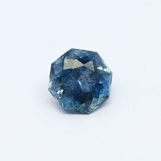 Natural Santa Maria Aquamarine 1.55 Carat 7.5x7.5 MM Octagon Shape Fancy Cut Faceted Gemstone