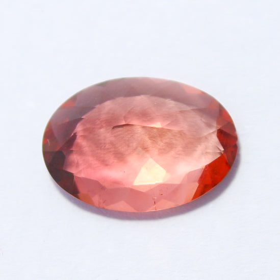 Natural Orange Tourmaline 4.36 Carat 14x10 MM Oval Shape Faceted Gemstone