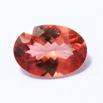 Natural Orange Tourmaline 4.36 Carat 14x10 MM Oval Shape Faceted Gemstone