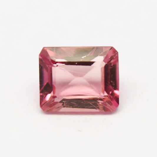 Natural Pink Tourmaline 0.85 Carat 6x5 MM Octagon Shape Faceted Gemstone