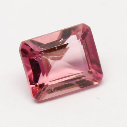 Natural Pink Tourmaline 0.85 Carat 6x5 MM Octagon Shape Faceted Gemstone