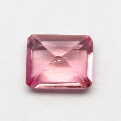 Natural Pink Tourmaline 0.85 Carat 6x5 MM Octagon Shape Faceted Gemstone