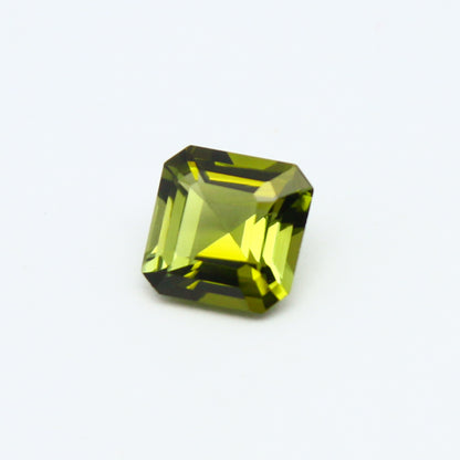 Natural Green Tourmaline 0.88 Carat 6x6 MM Octagon Shape Faceted Gemstone