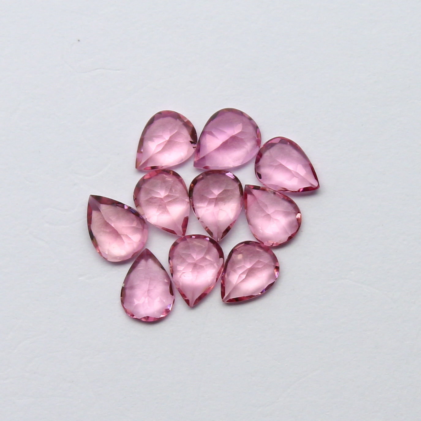 Natural Flawless Pink Tourmaline Lot 3x4 MM Pear Shape Faceted Gemstone