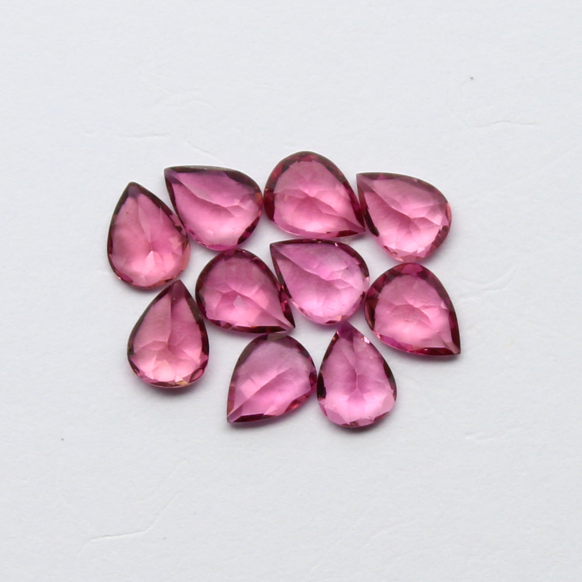 Natural Flawless Pink Tourmaline Lot 3x4 MM Pear Shape Faceted Gemstone