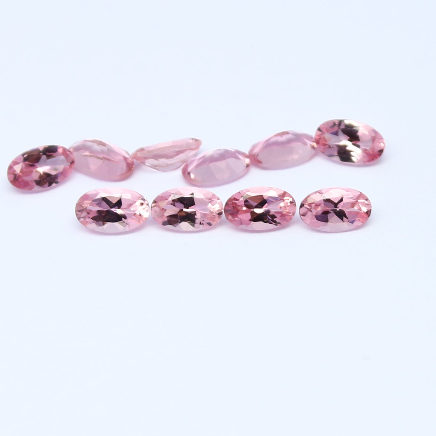 Natural Flawless Pink Tourmaline Lot 5x3 MM Oval Shape Faceted Gemstone