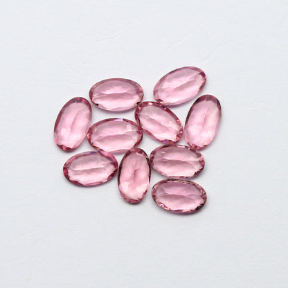 Natural Flawless Pink Tourmaline Lot 5x3 MM Oval Shape Faceted Gemstone