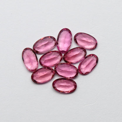 Natural Flawless Pink Tourmaline Lot 5x3 MM Oval Shape Faceted Gemstone