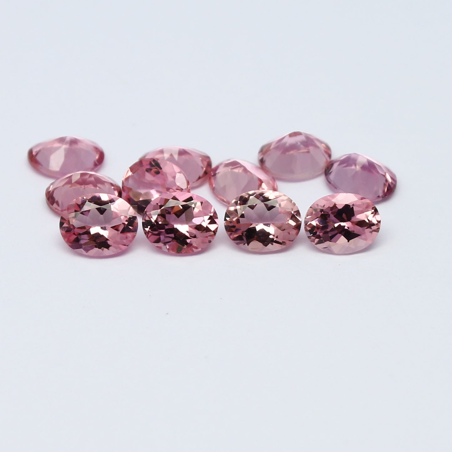 Natural Flawless Pink Tourmaline Lot 5x4 MM Oval Shape Faceted Gemstone