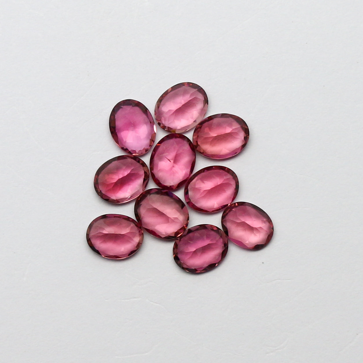 Natural Flawless Pink Tourmaline Lot 5x4 MM Oval Shape Faceted Gemstone