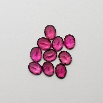 Natural Flawless Pink Tourmaline Lot 5x4 MM Oval Shape Faceted Gemstone