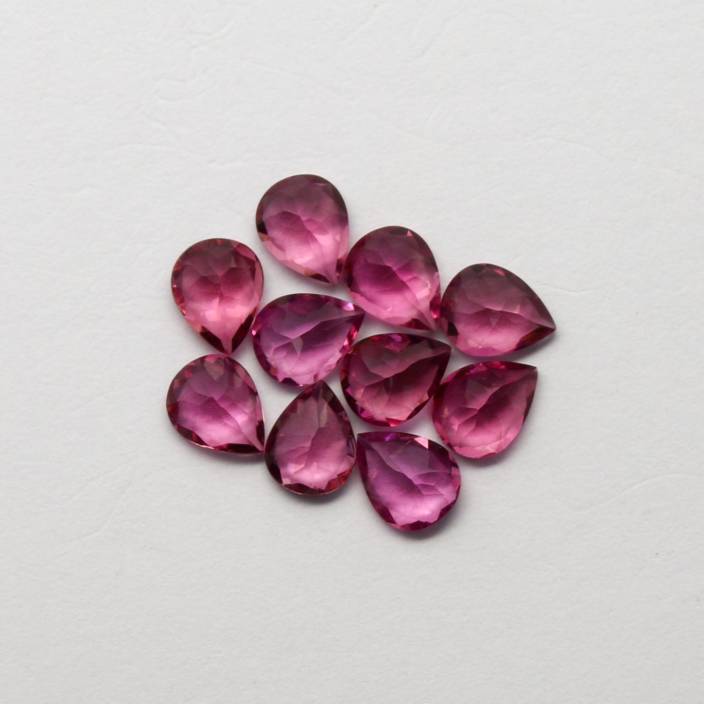 Natural Flawless Pink Tourmaline Lot 5x4 MM Pear Shape Faceted Gemstone