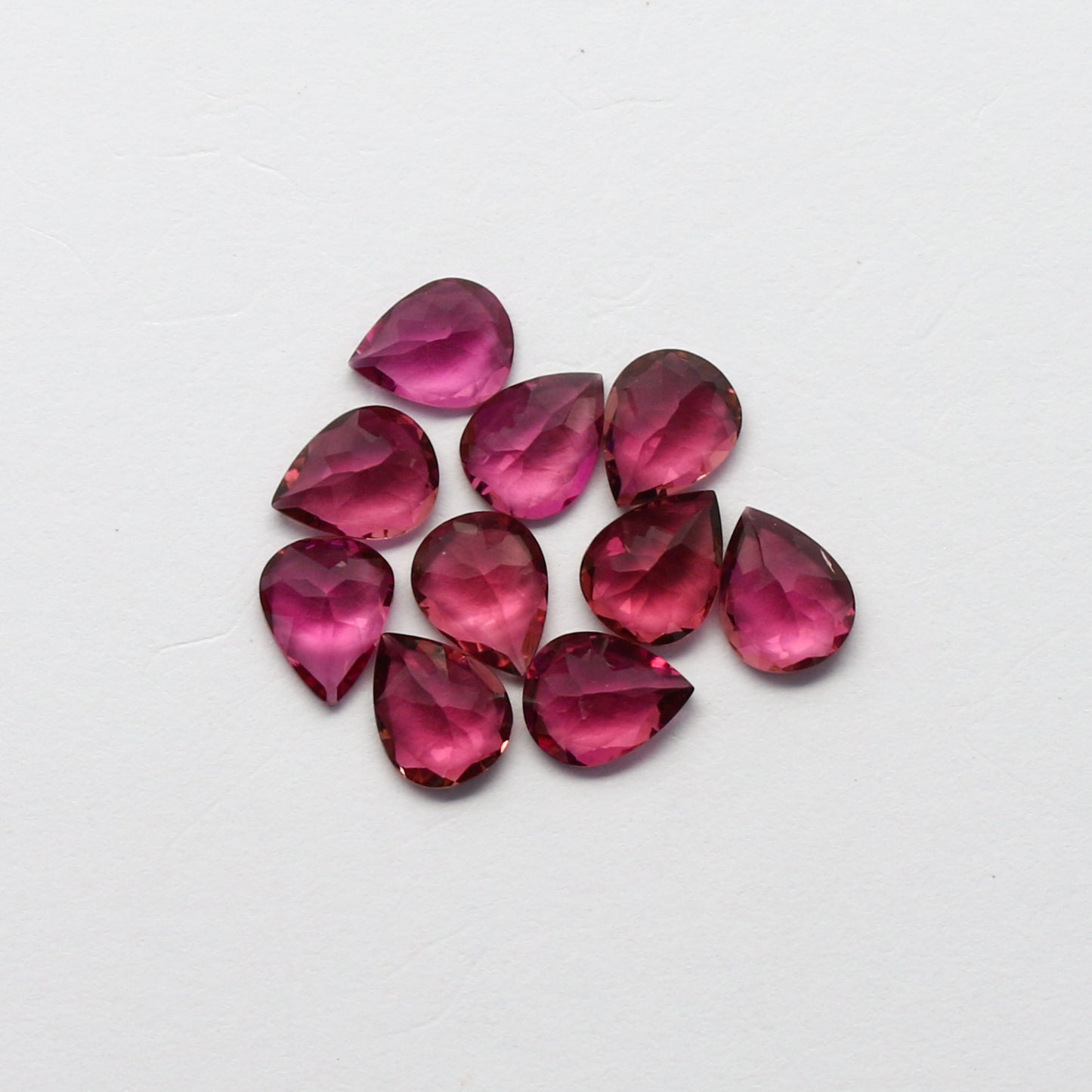 Natural Flawless Pink Tourmaline Lot 5x4 MM Pear Shape Faceted Gemstone