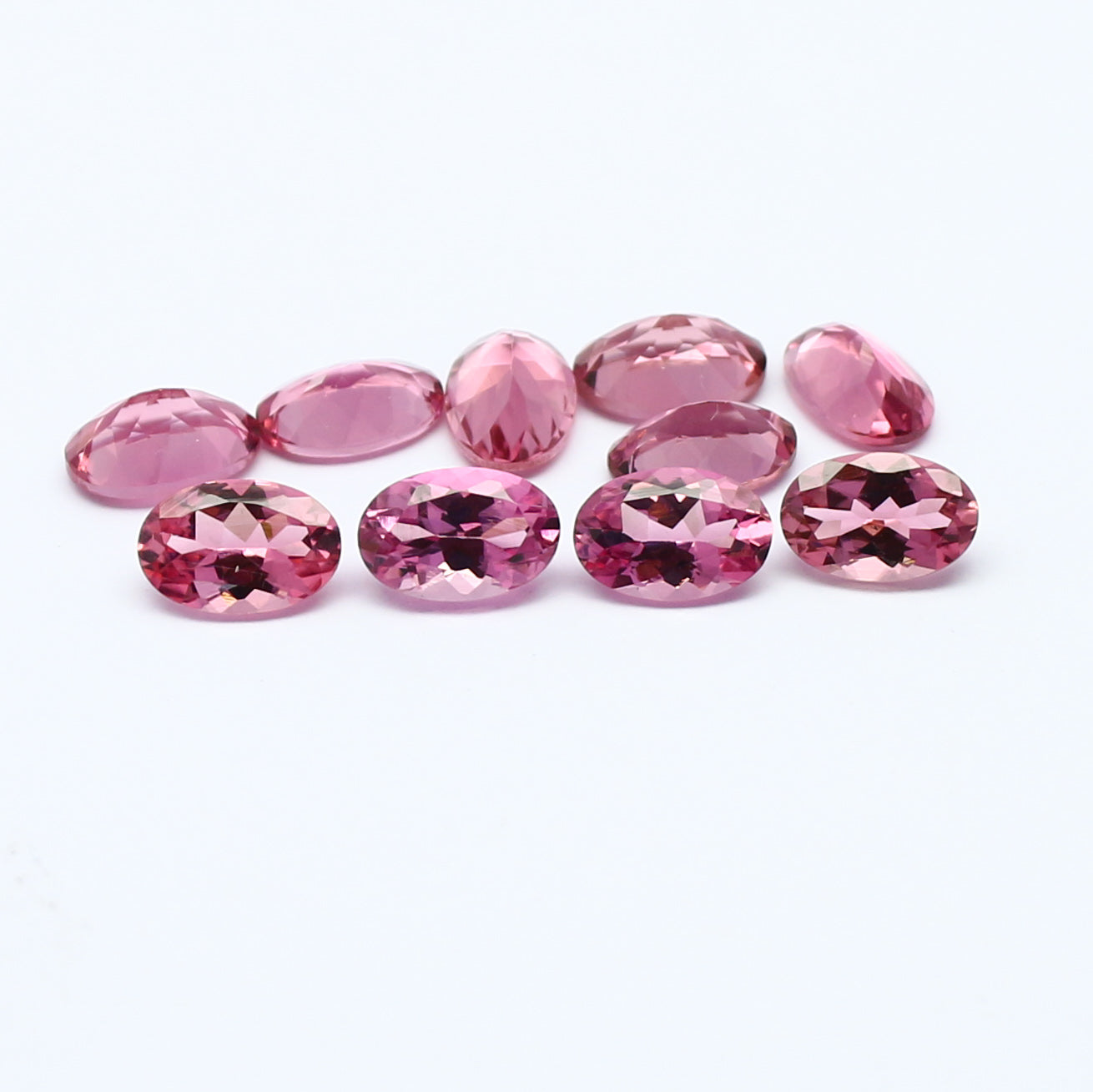 Natural Flawless Pink Tourmaline Lot 6x4 MM Oval Shape Faceted Gemstone