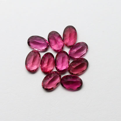 Natural Flawless Pink Tourmaline Lot 6x4 MM Oval Shape Faceted Gemstone