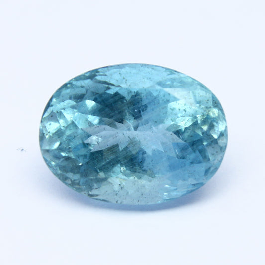 Natural Aquamarine 16.21 Carat 18.7x14 MM Oval Shape Faceted Gemstone