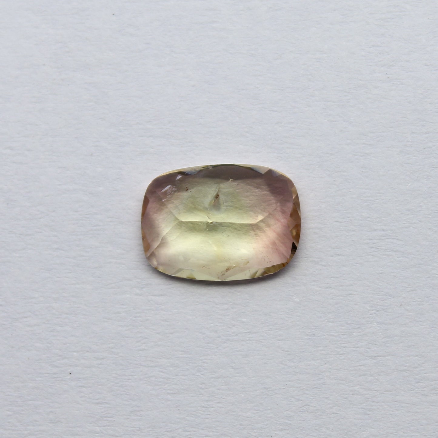 Natural Bi-Color Tourmaline 1.31 Carat 9x6.6 MM Cushion Shape Faceted Gemstone