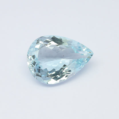 Natural Sky Blue Topaz 22.01 Carat 22x16 MM Pear shape Faceted Gemstone