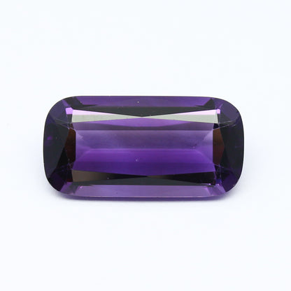 Natural African Amethyst 11.08 Carat 21x11 MM Cushion Shape Faceted Gemstone