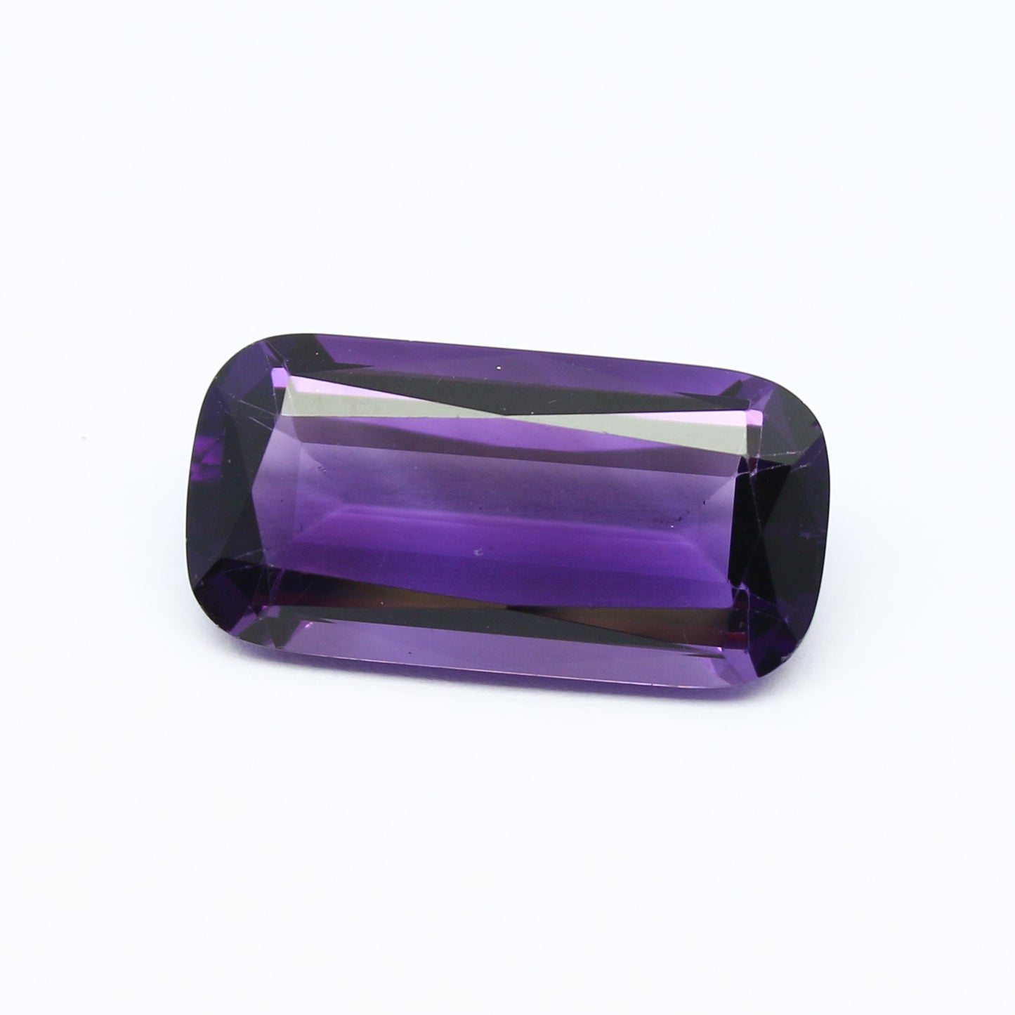 Natural African Amethyst 11.08 Carat 21x11 MM Cushion Shape Faceted Gemstone