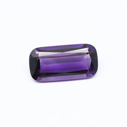 Natural African Amethyst 11.08 Carat 21x11 MM Cushion Shape Faceted Gemstone