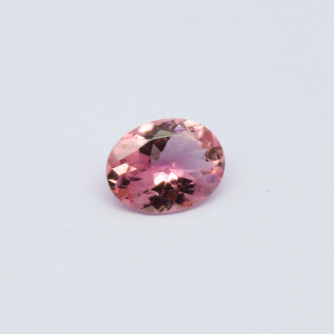 Natural Bi-Color Tourmaline 1.34 Carat 9x7 MM Oval Shape Faceted Gemstone