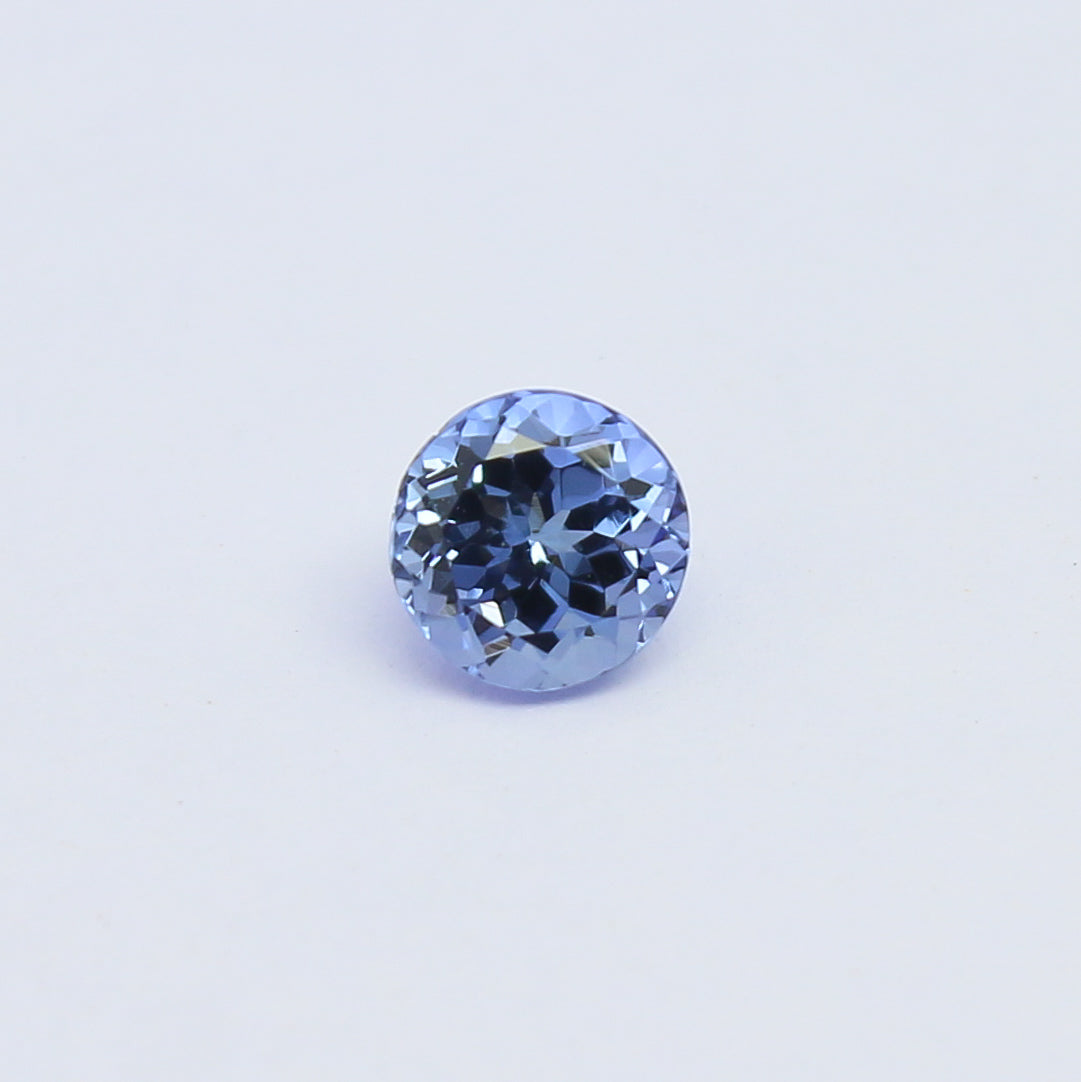 Natural Blue Tanzanite 0.68 Carat 5x5 MM Round Shape Faceted Gemstone