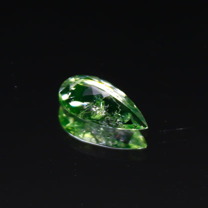 Natural Daylight Fluorescent Hyalite Opal 0.53 Carat 9.4x5 MM Pear Shape Faceted Gemstone