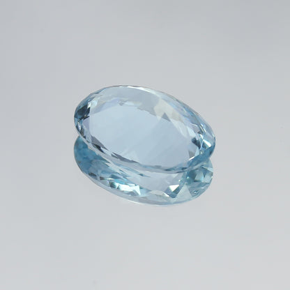 Natural Aquamarine 4.84 Carat 14x10 MM Oval Shape Faceted Gemstone