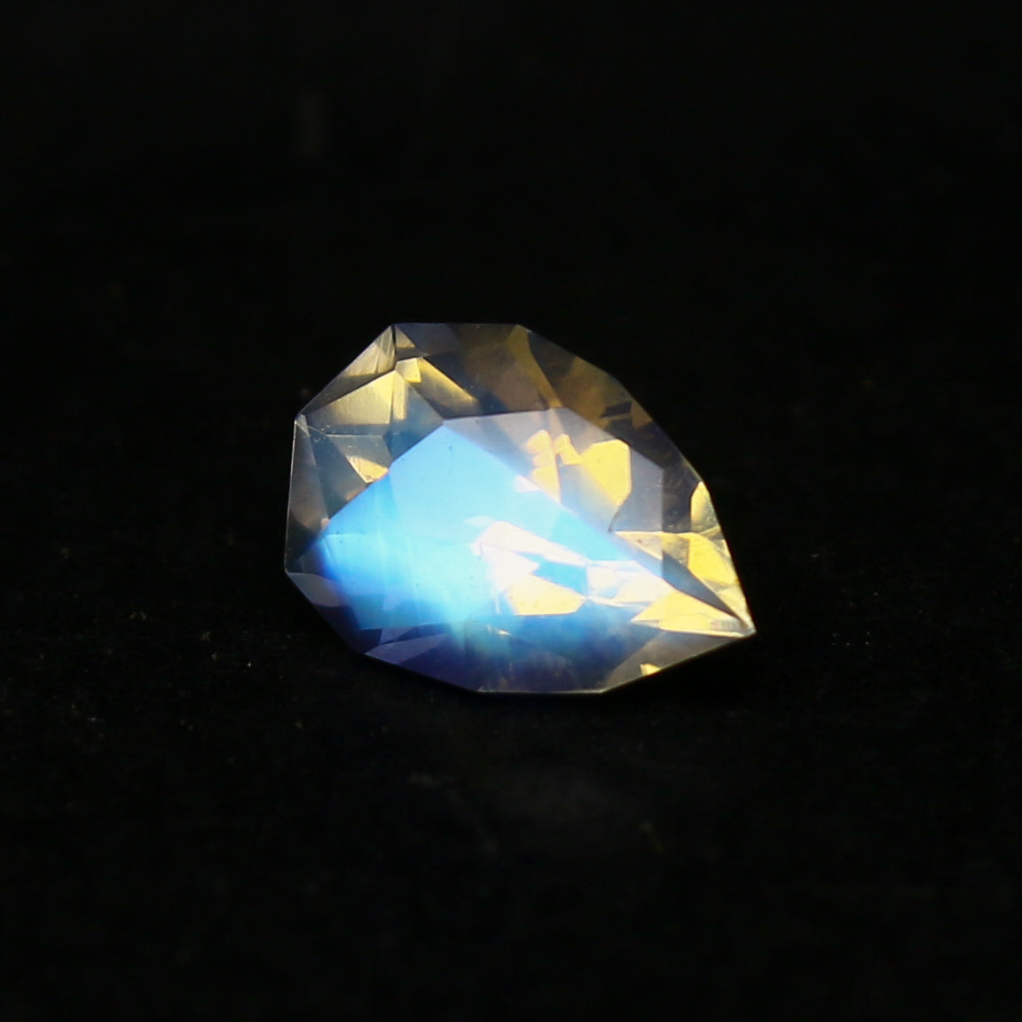 Natural Multi-Fire Rainbow Moonstone 0.84 Carat 8.2x4.6 MM Fancy Shape Faceted Gemstone