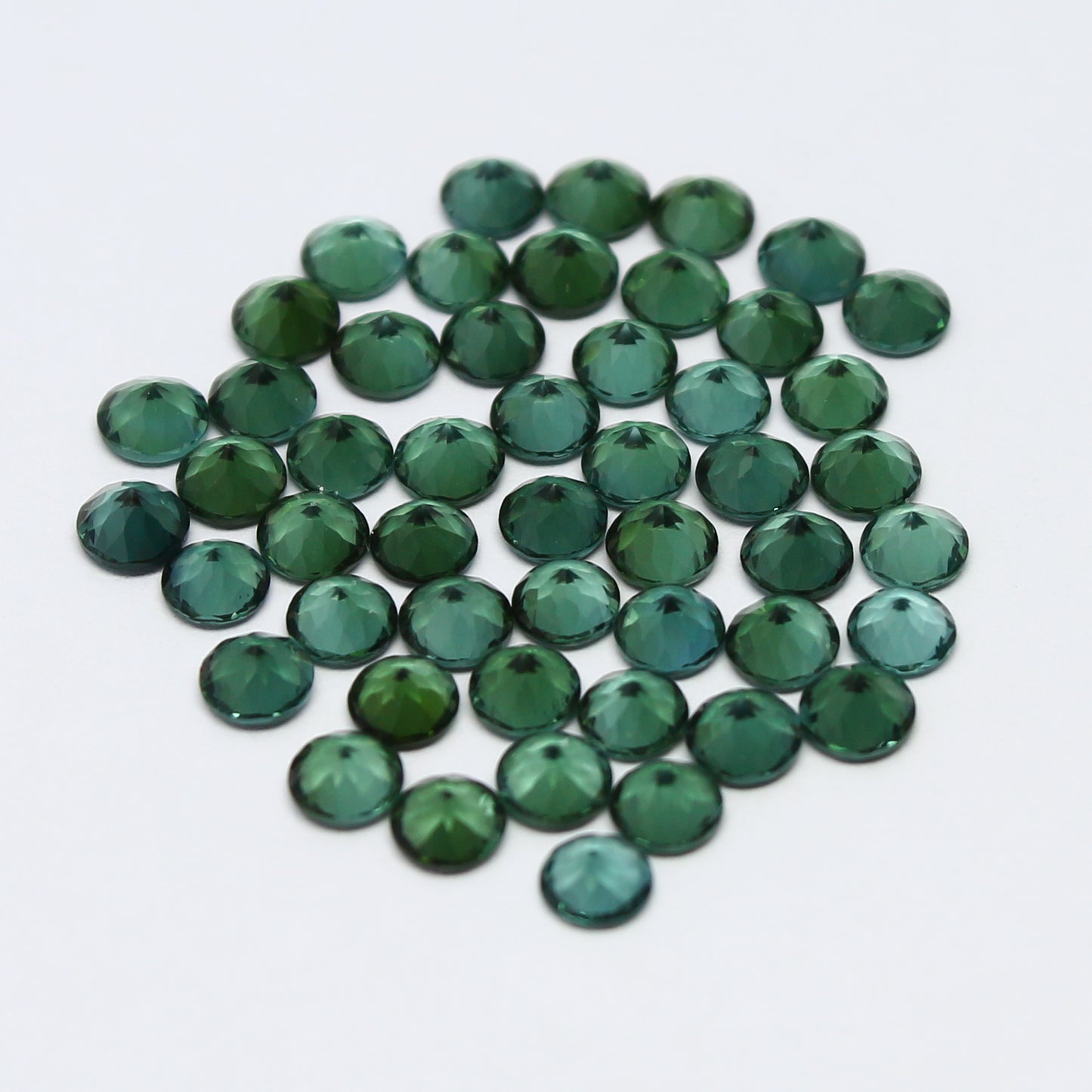 Natural Blue and Green Tourmaline Lot Mix Size Round Shape Faceted Gemstone Lot