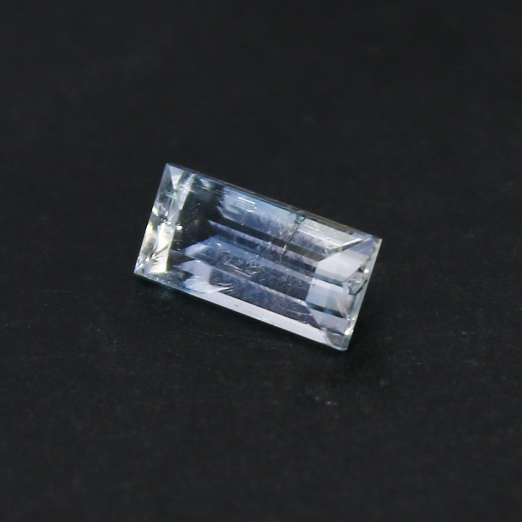 Natural Rare Jeremejevite 0.43 Carat 6x3 MM Baguette Shape Faceted Gemstone