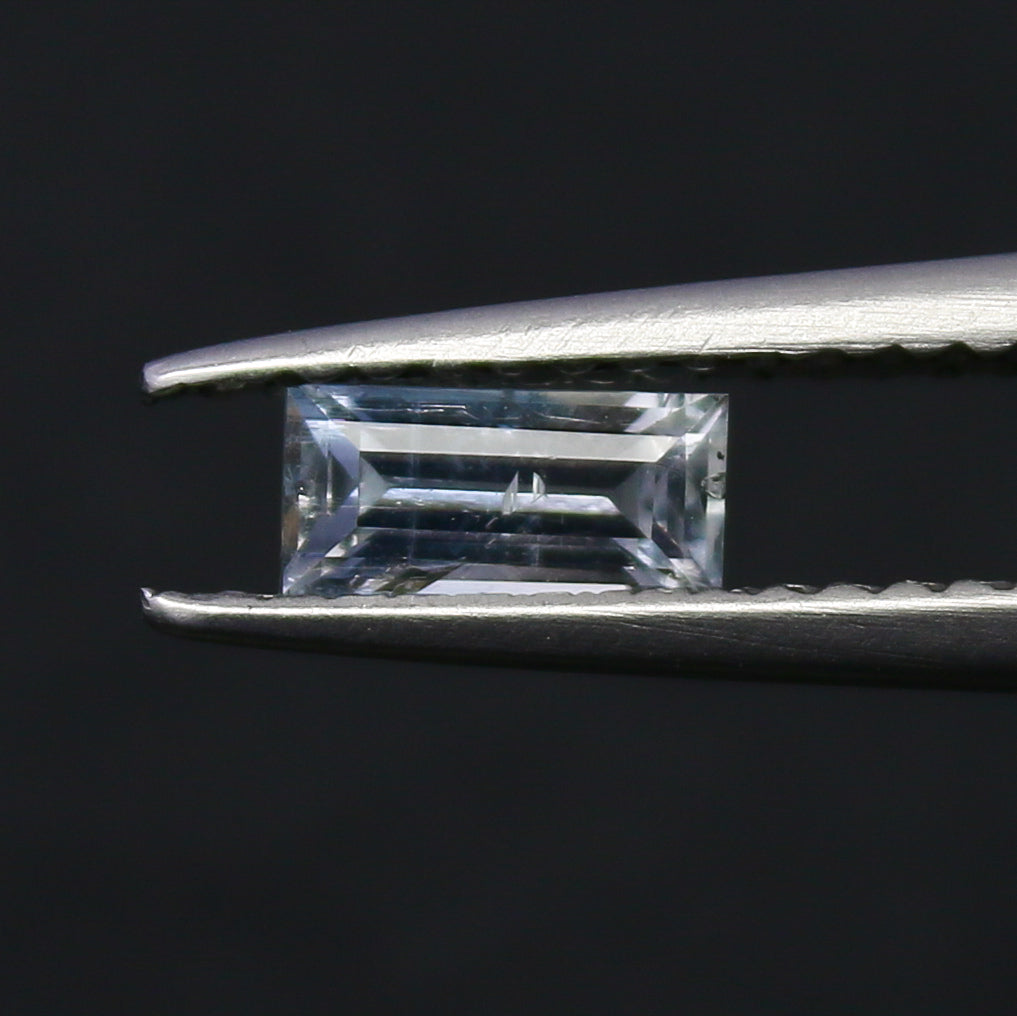 Natural Rare Jeremejevite 0.43 Carat 6x3 MM Baguette Shape Faceted Gemstone