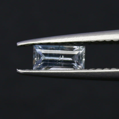 Natural Rare Jeremejevite 0.43 Carat 6x3 MM Baguette Shape Faceted Gemstone