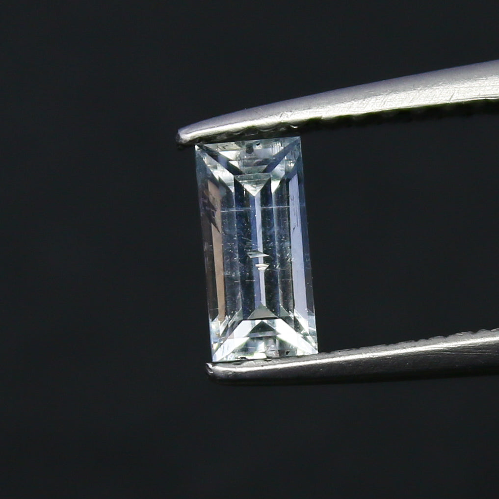 Natural Rare Jeremejevite 0.43 Carat 6x3 MM Baguette Shape Faceted Gemstone