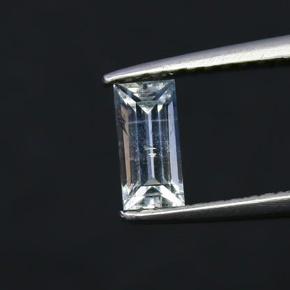 Natural Rare Jeremejevite 0.43 Carat 6x3 MM Baguette Shape Faceted Gemstone