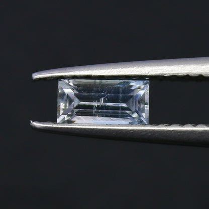 Natural Rare Jeremejevite 0.43 Carat 6x3 MM Baguette Shape Faceted Gemstone
