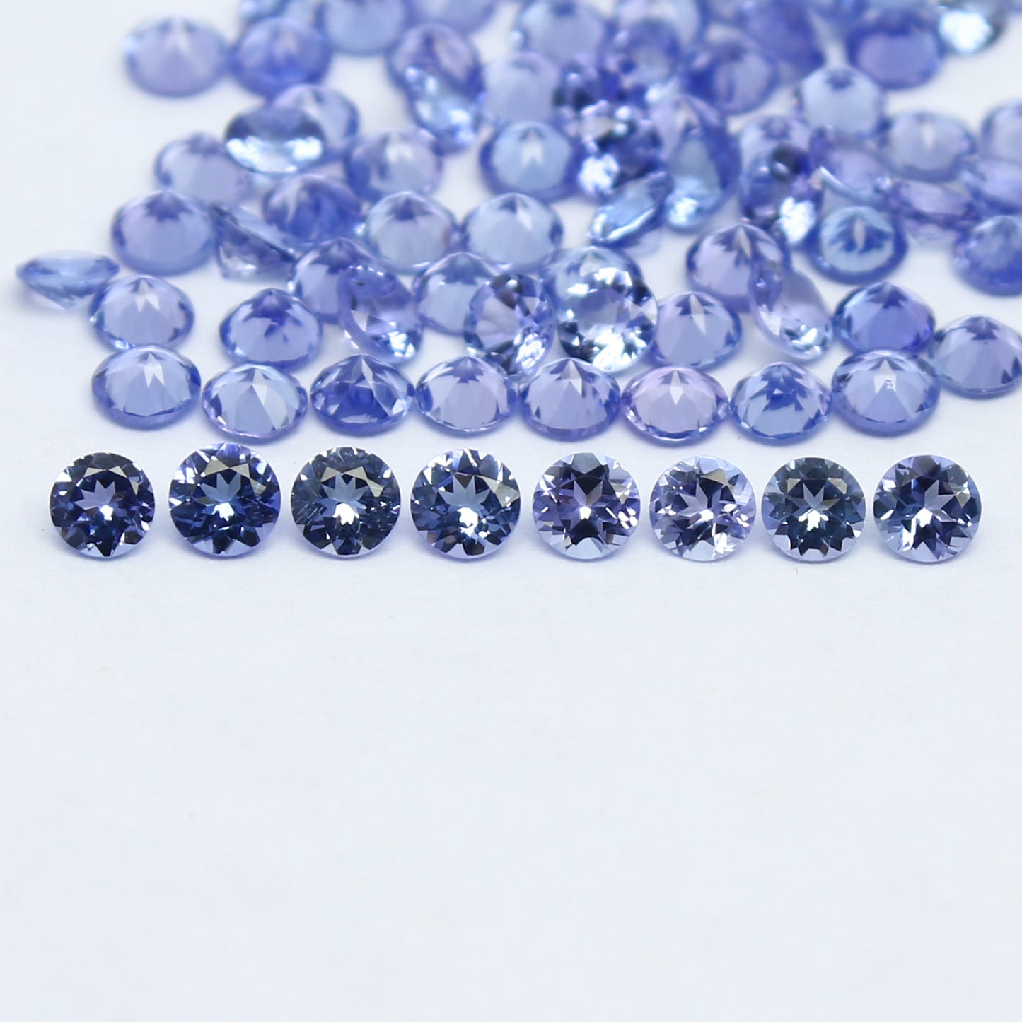 Natural Tanzanite Lot 3x3 MM Round Shape Faceted Gemstone lot Tanzanite gemstone for eternity rings melee for gemstone projects