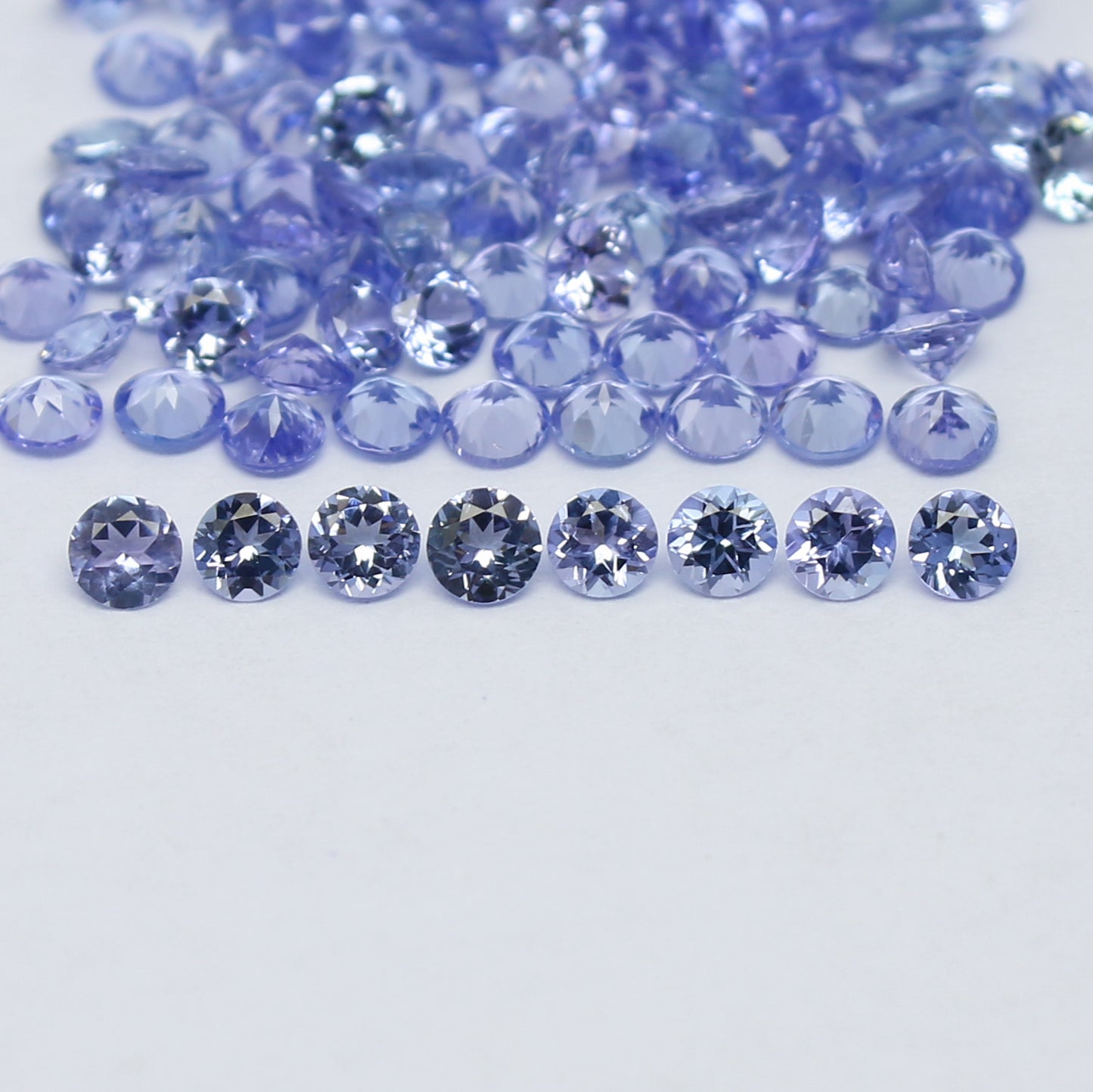 Natural Tanzanite Lot 3x3 MM Round Shape Faceted Gemstone lot Tanzanite gemstone for eternity rings melee for gemstone projects