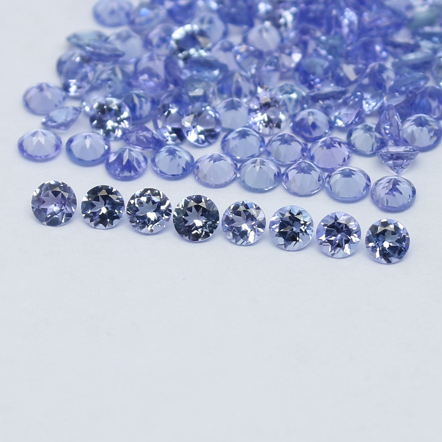 Natural Tanzanite Lot 3x3 MM Round Shape Faceted Gemstone lot Tanzanite gemstone for eternity rings melee for gemstone projects