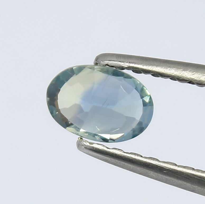 Natural Umba Parti Sapphire 0.39 Carat 5x3.5 MM Oval Shape Faceted Gemstone