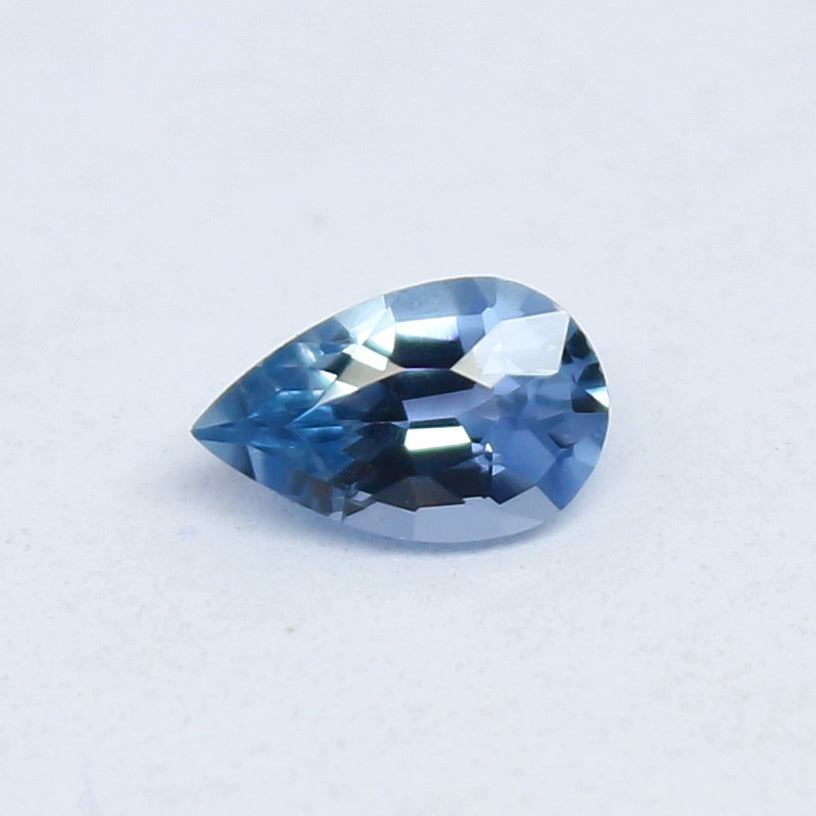 Natural Blue Umba Sapphire 0.22 Carat 5x3 MM Pear Shape Faceted Gemstone