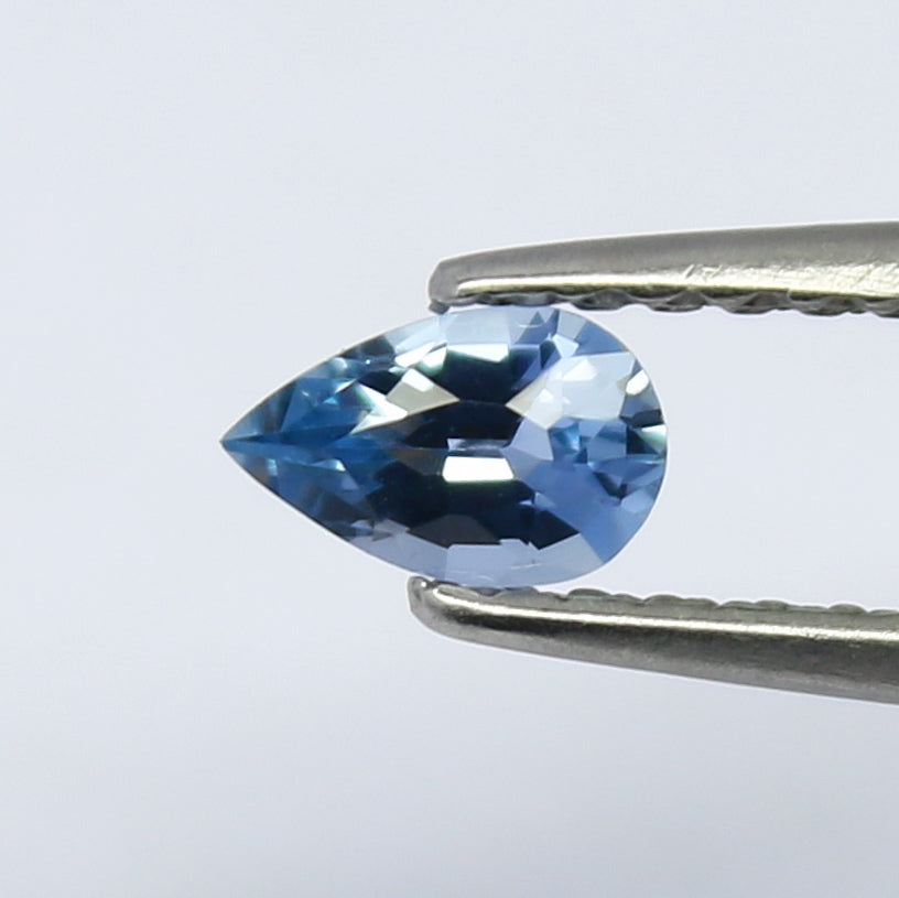 Natural Blue Umba Sapphire 0.22 Carat 5x3 MM Pear Shape Faceted Gemstone