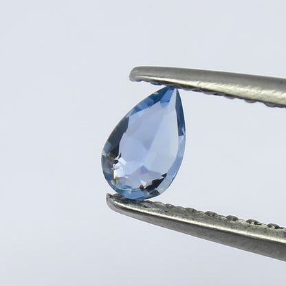 Natural Blue Umba Sapphire 0.22 Carat 5x3 MM Pear Shape Faceted Gemstone