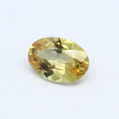 Natural Yellow Umba Sapphire 0.54 Carat 6x4 MM Oval Shape Faceted Gemstone