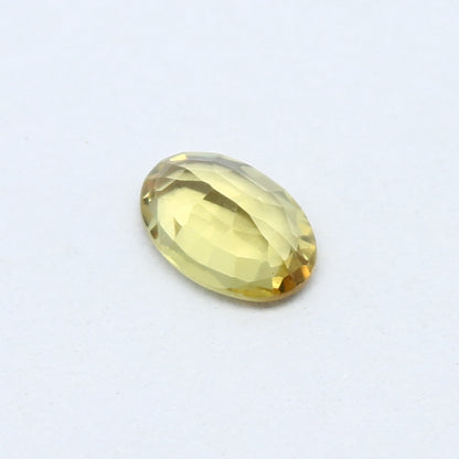 Natural Yellow Umba Sapphire 0.54 Carat 6x4 MM Oval Shape Faceted Gemstone