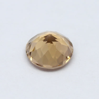 Natural Peach Color Tourmaline 1.25 Carat 7x7 MM Round Shape Faceted Gemstone