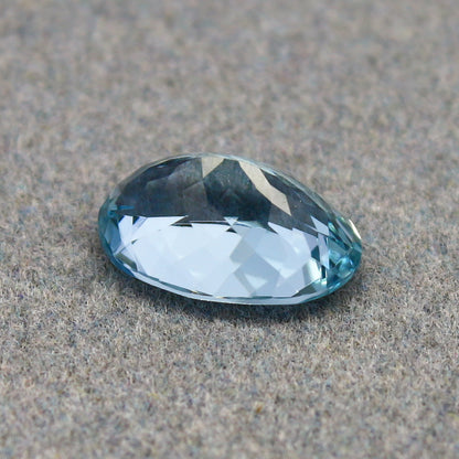 Natural Flawless Aquamarine 3.45 Carat 12x8 MM Oval Shape Faceted Gemstone